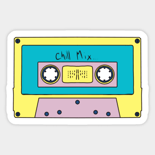 Chill Mixed Tape! Cassette Sticker